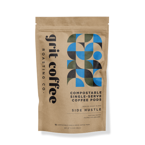 Compostable Single-Serve Coffee Pods: Side Hustle Medium Roast Blend